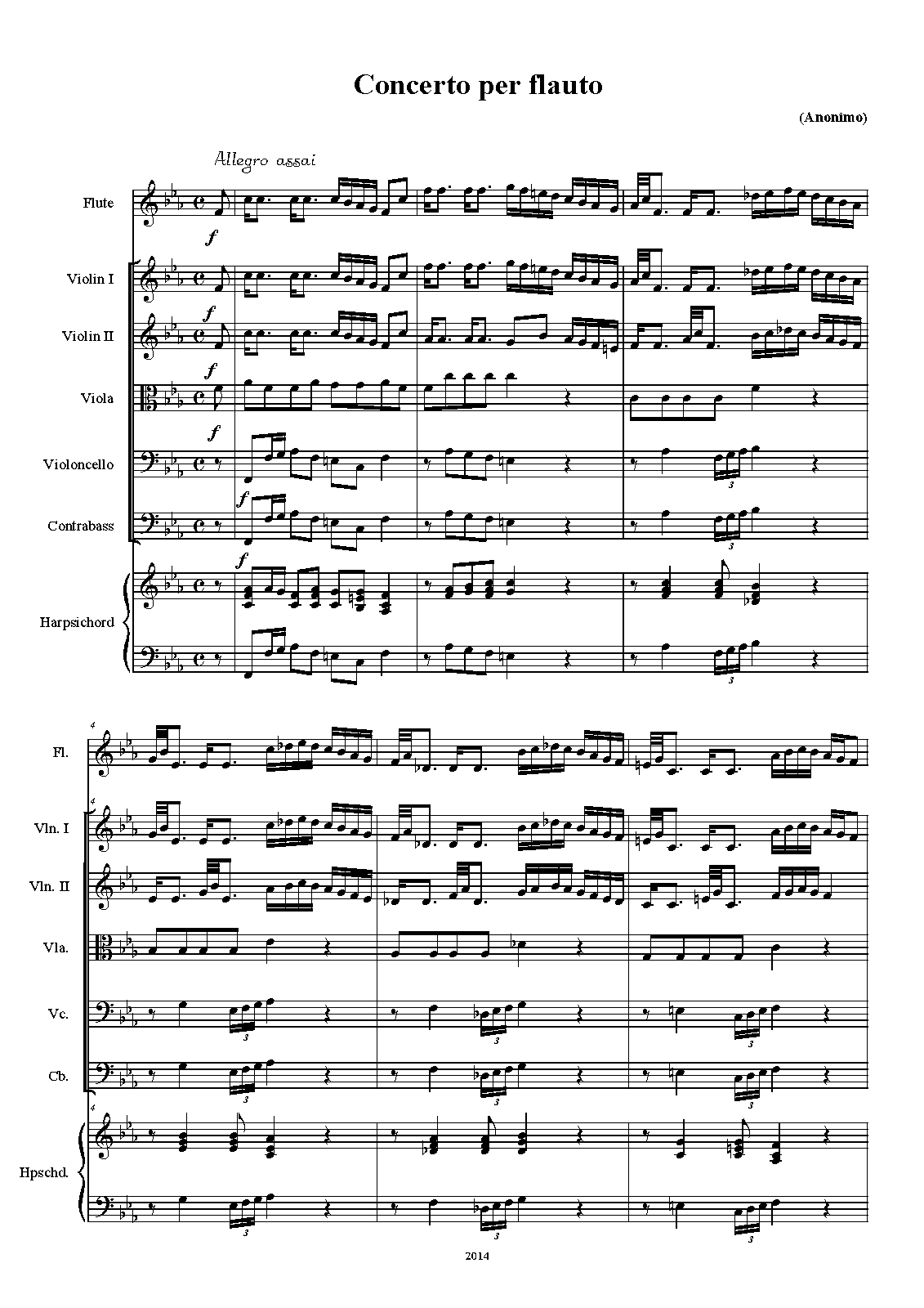 Flute Concerto in F minor, Schrank II∕33∕73 (Anonymous) IMSLP