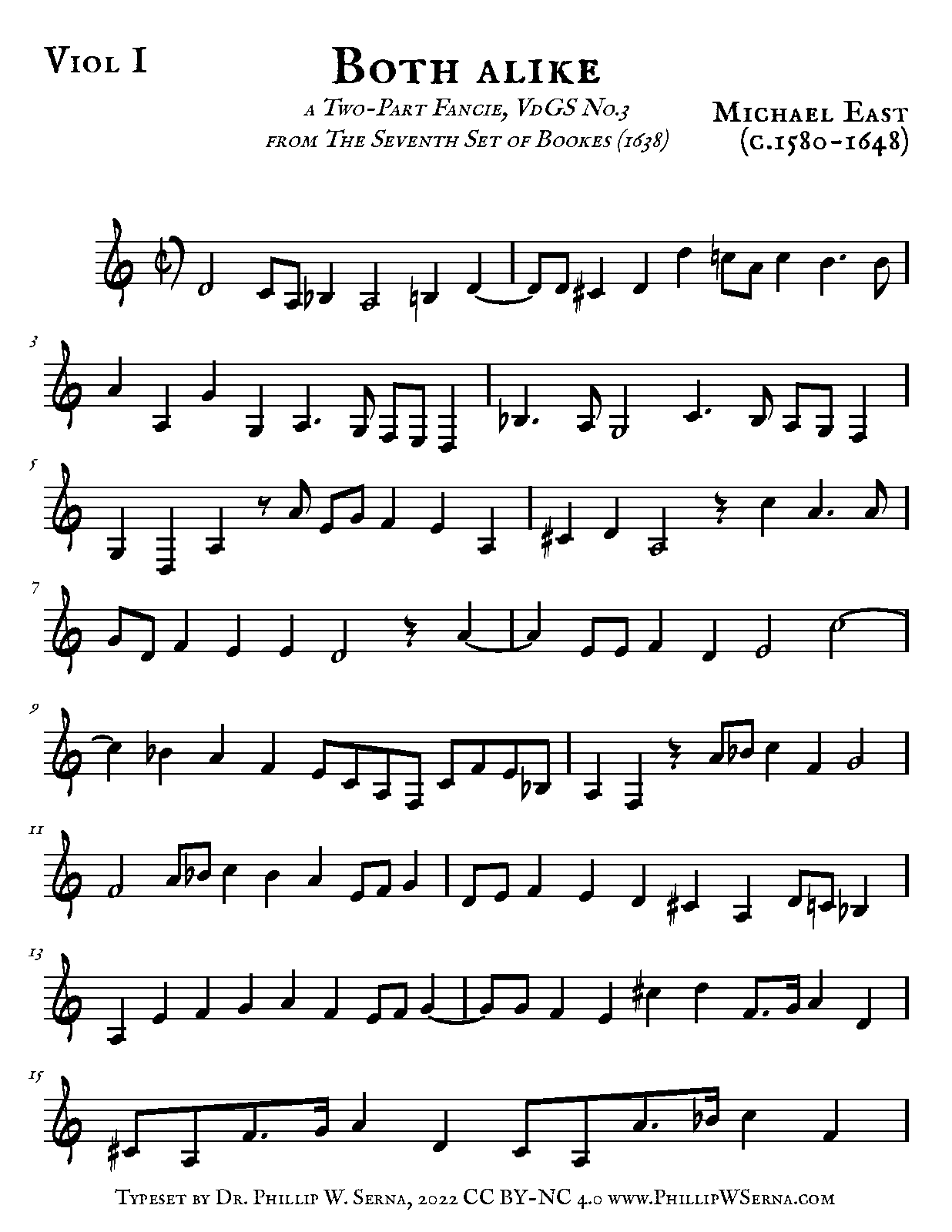File:PMLP729534-East - Both alike for 2 Treble Viols, VdGS No.3 from the Seventh Set of Bookes (1638) - Viol I.pdf