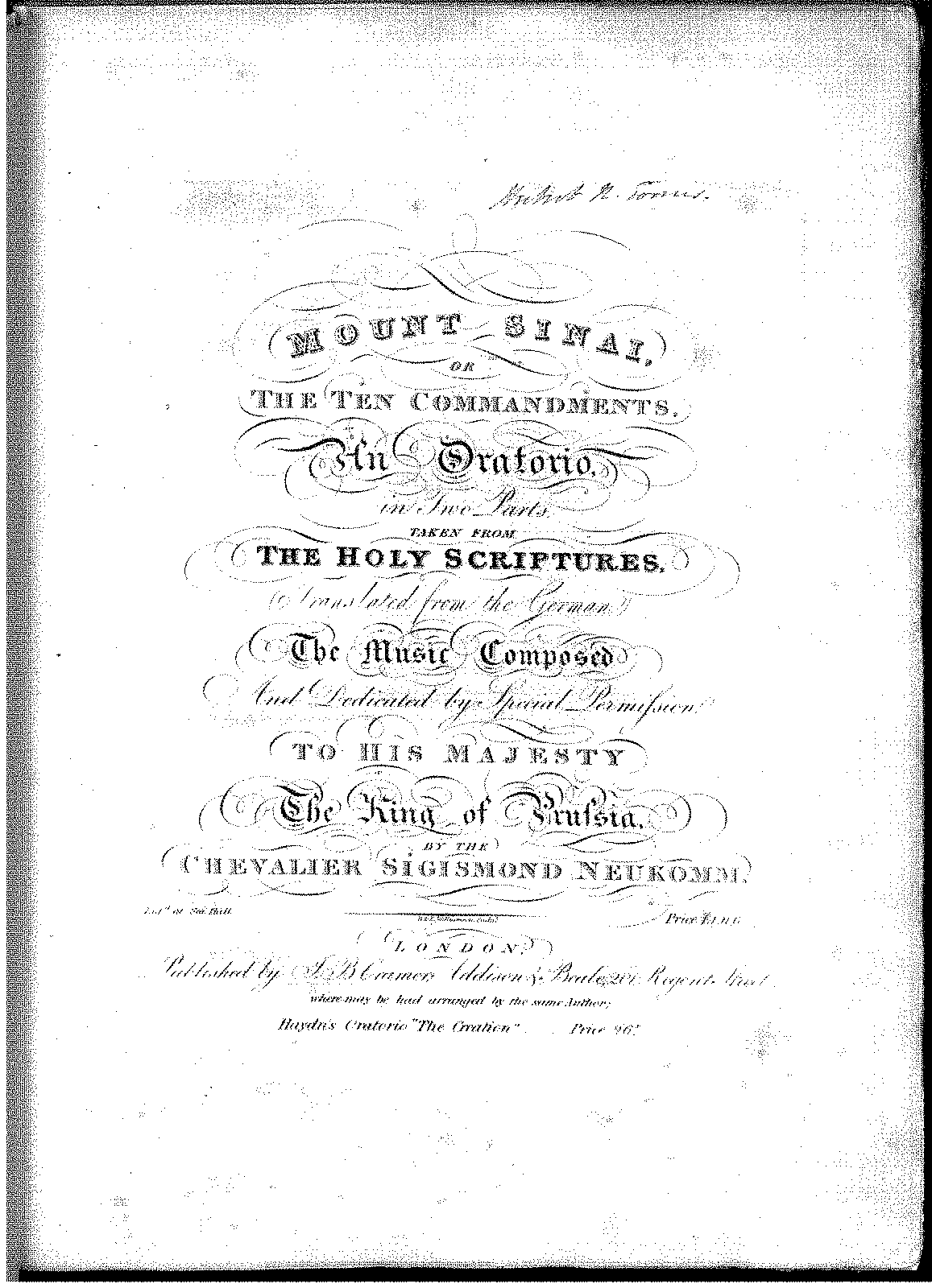 Mount Sinai (Neukomm, Sigismund) - IMSLP