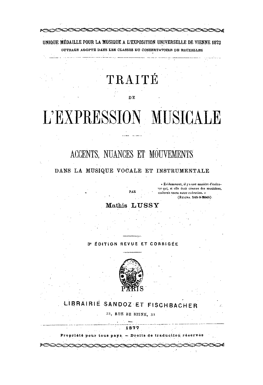 Traité de l'expression musicale (Lussy, Mathis) - IMSLP