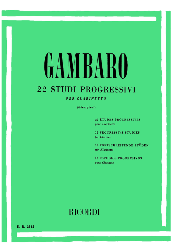 22 Studi progressivi per clarinetto