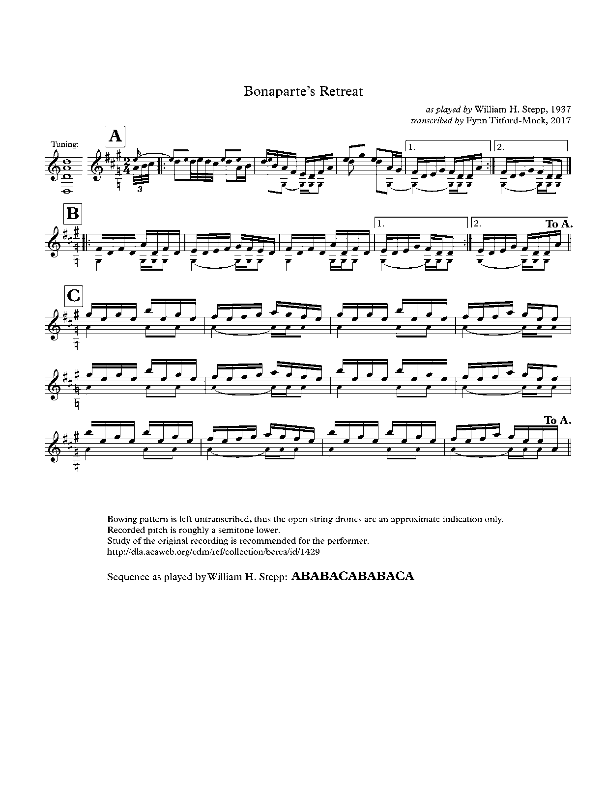 Bonaparte's Retreat (Stepp, William Hamilton) - IMSLP