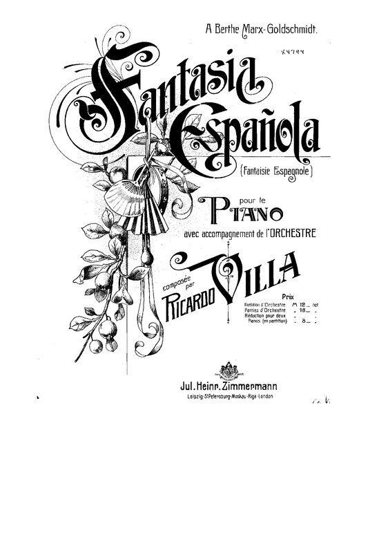 Fantasia española (Villa, Ricardo) IMSLP