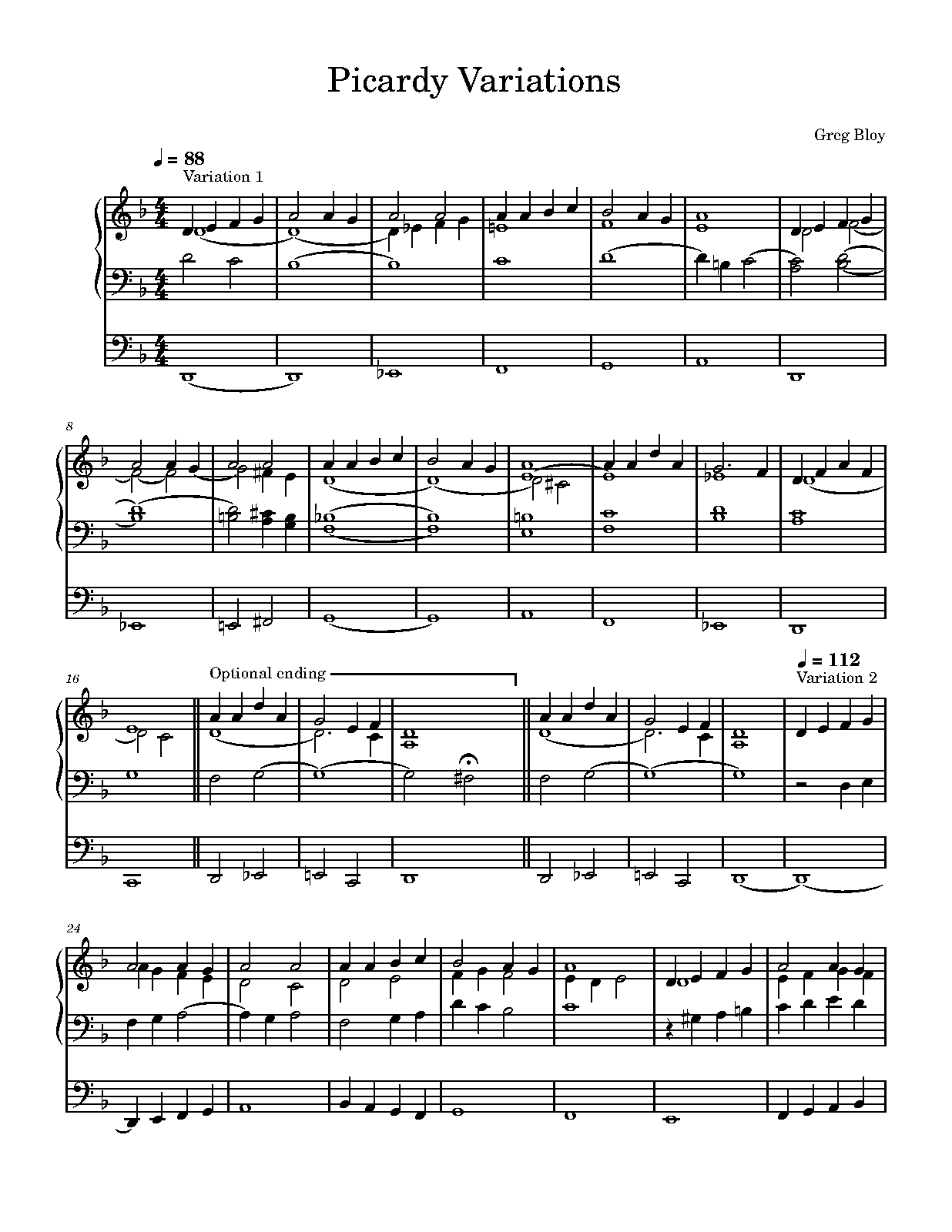 Picardy Variations (Bloy, Greg J.) - IMSLP