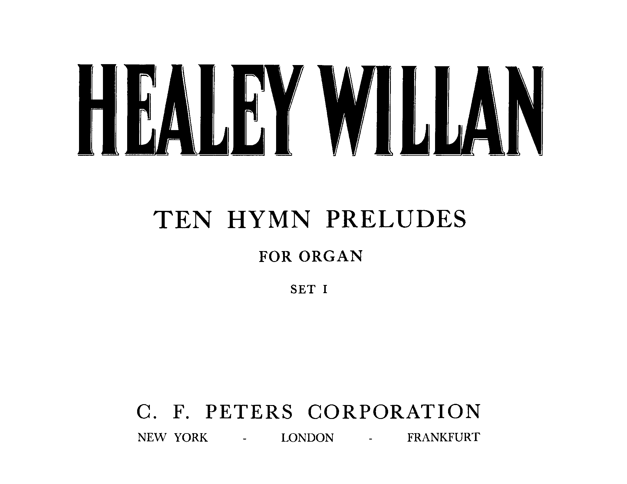 10 Hymn Preludes Set I