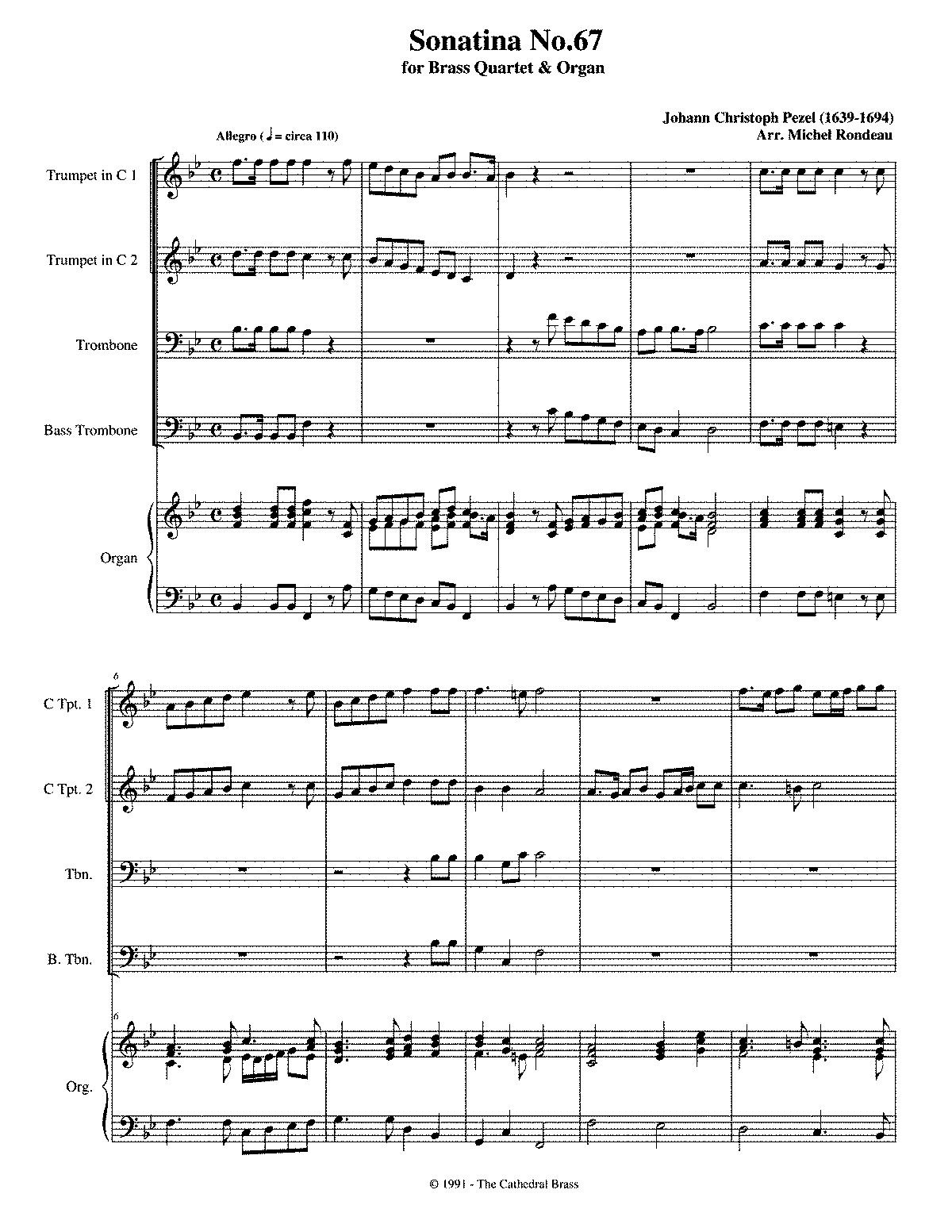 Sonatina in C major, WP 4.67 (Pezel, Johann Christoph) - IMSLP