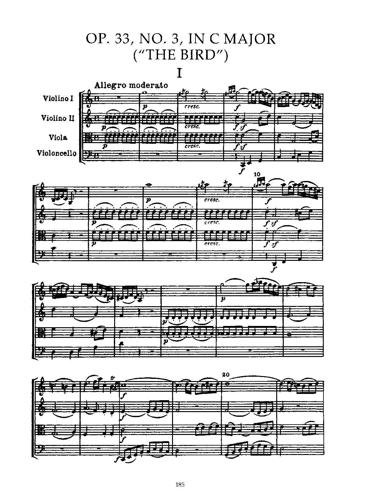 String Quartet in C major, Hob.III39 (Haydn, Joseph) IMSLP Free