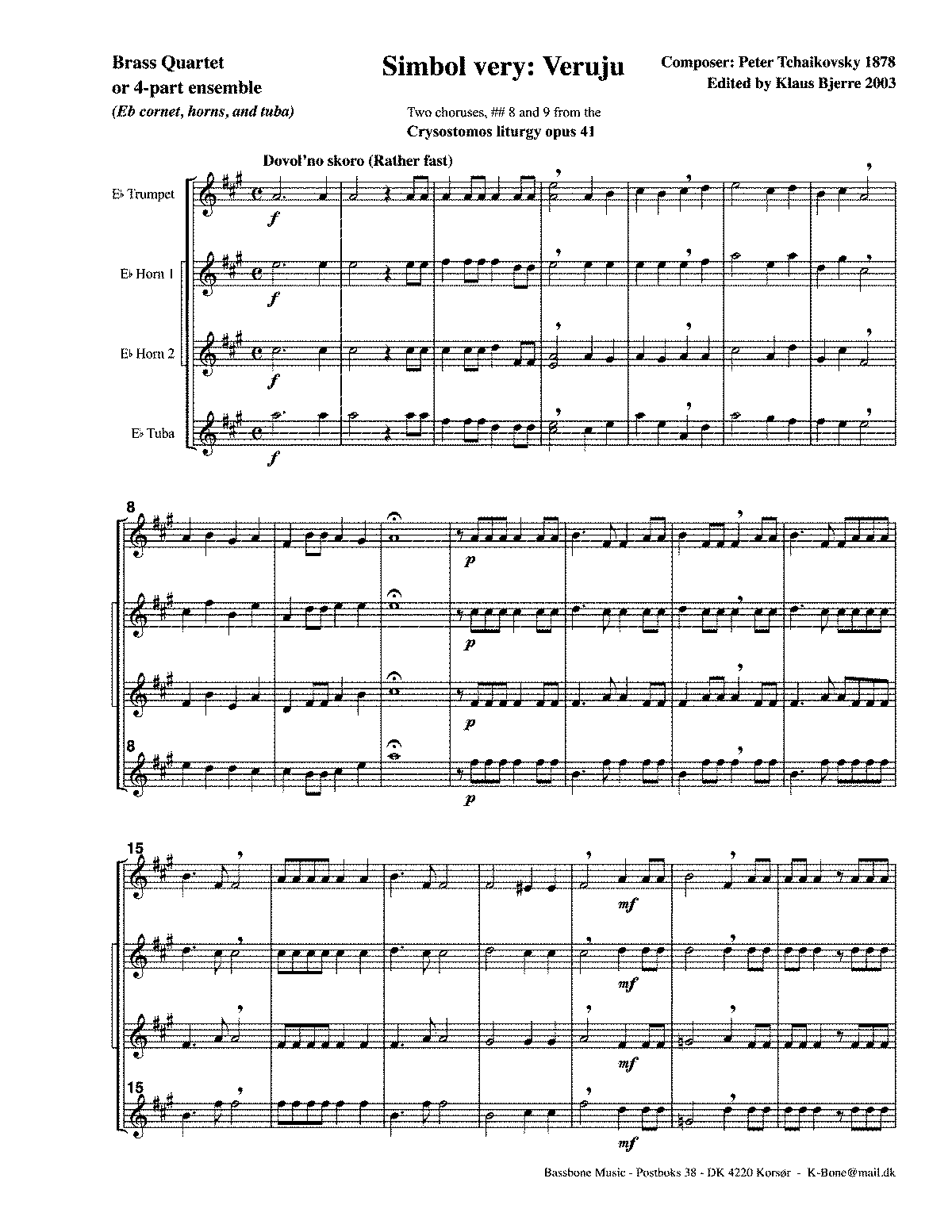 Liturgy of St. John Chrysostom, Op.41 (Tchaikovsky, Pyotr) - IMSLP