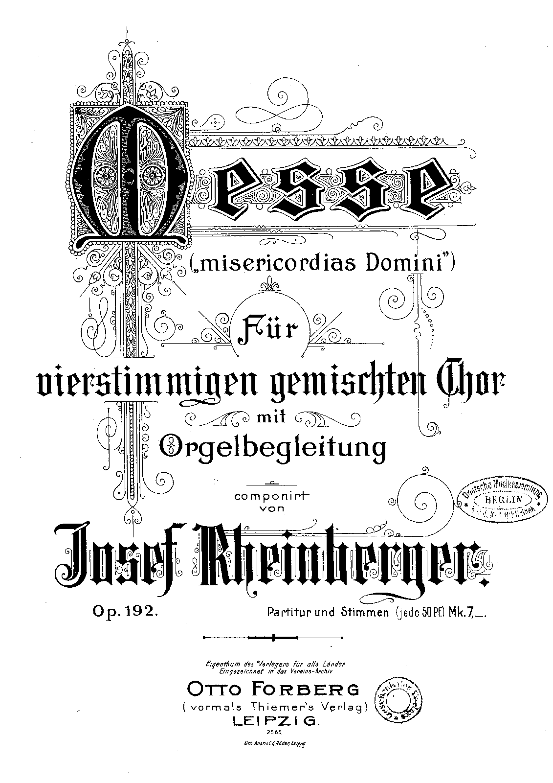 Missa Misericordias Domini