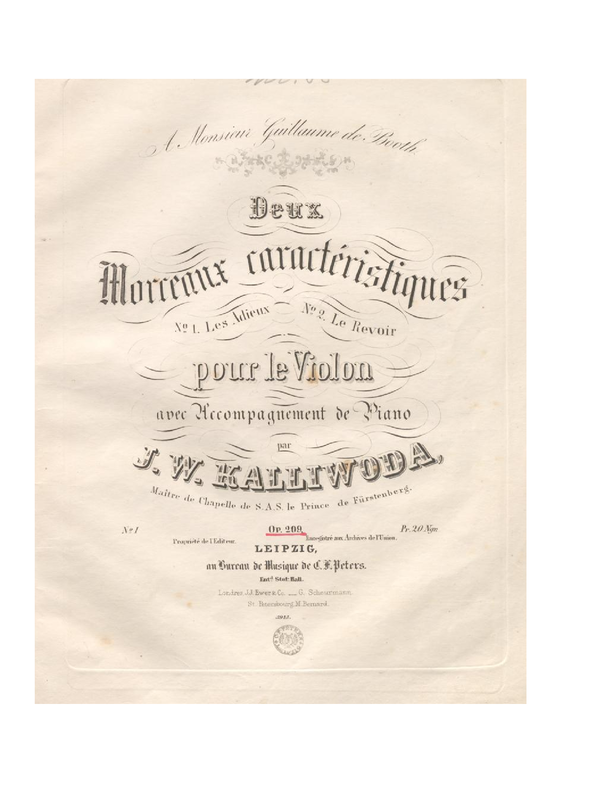 2 Morceaux caractéristiques