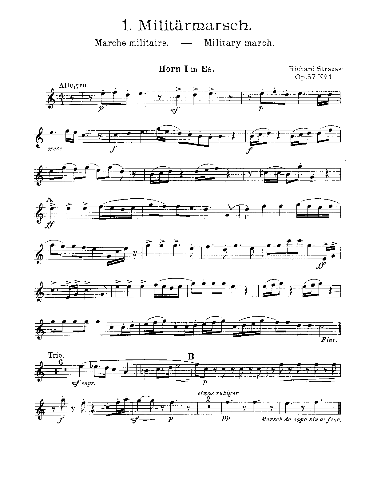 File:PMLP47742-Strauss 2 Militärmärsche, Op.57 - Horn 1-6 (F,Eb,C).pdf