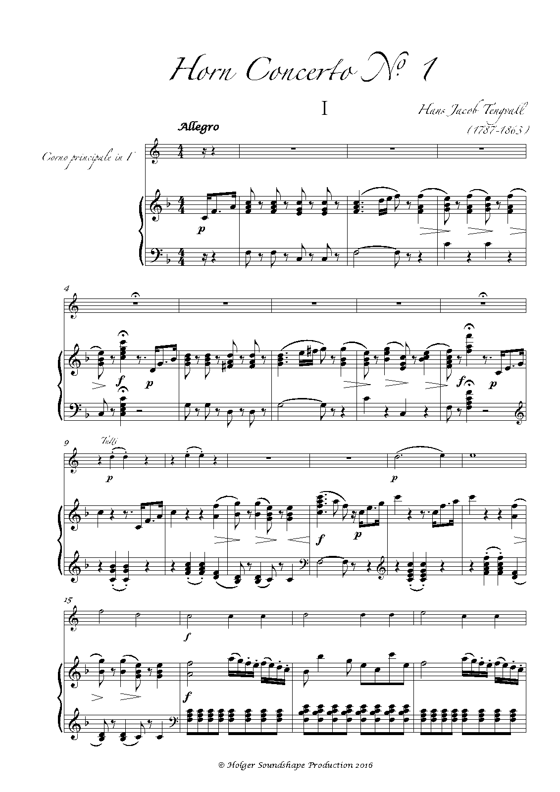 Horn Concerto No.1 (Tengwall, Hans Jacob) IMSLP