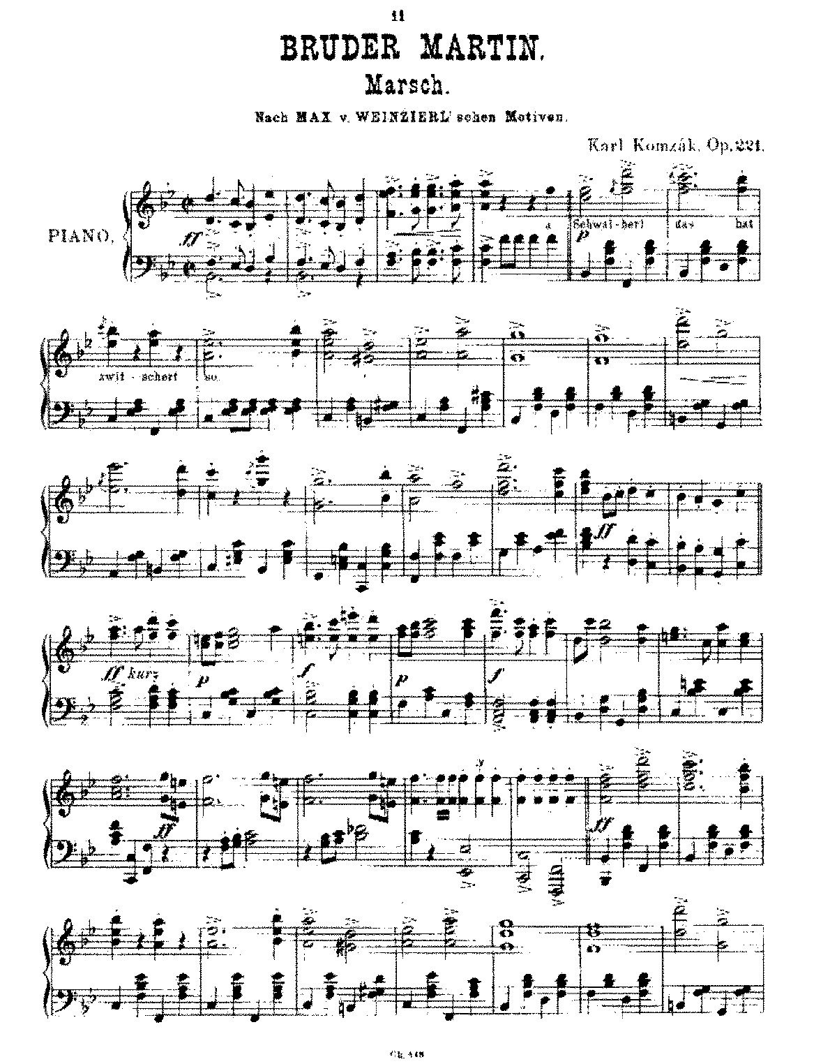 Bruder Martin, Op.221 (Komzák II, Karel) - IMSLP