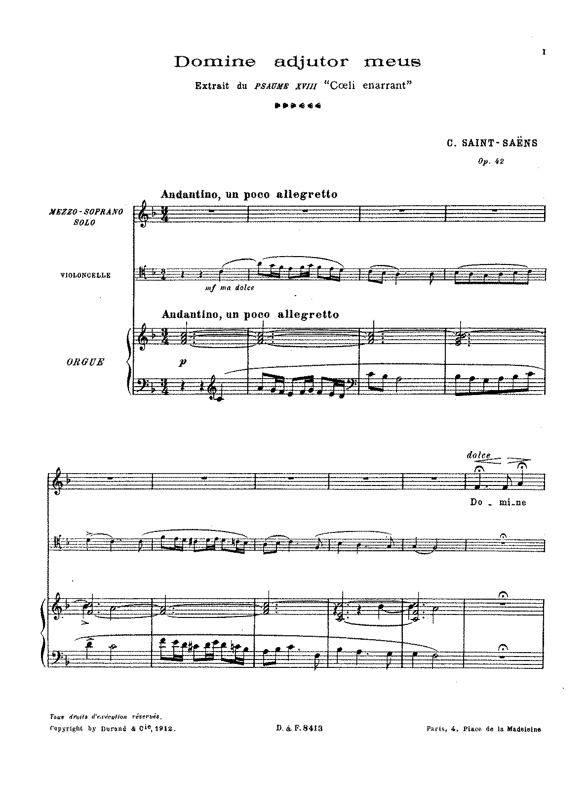 Cœli enarrant, Op.42 (Saint-Saëns, Camille) - IMSLP