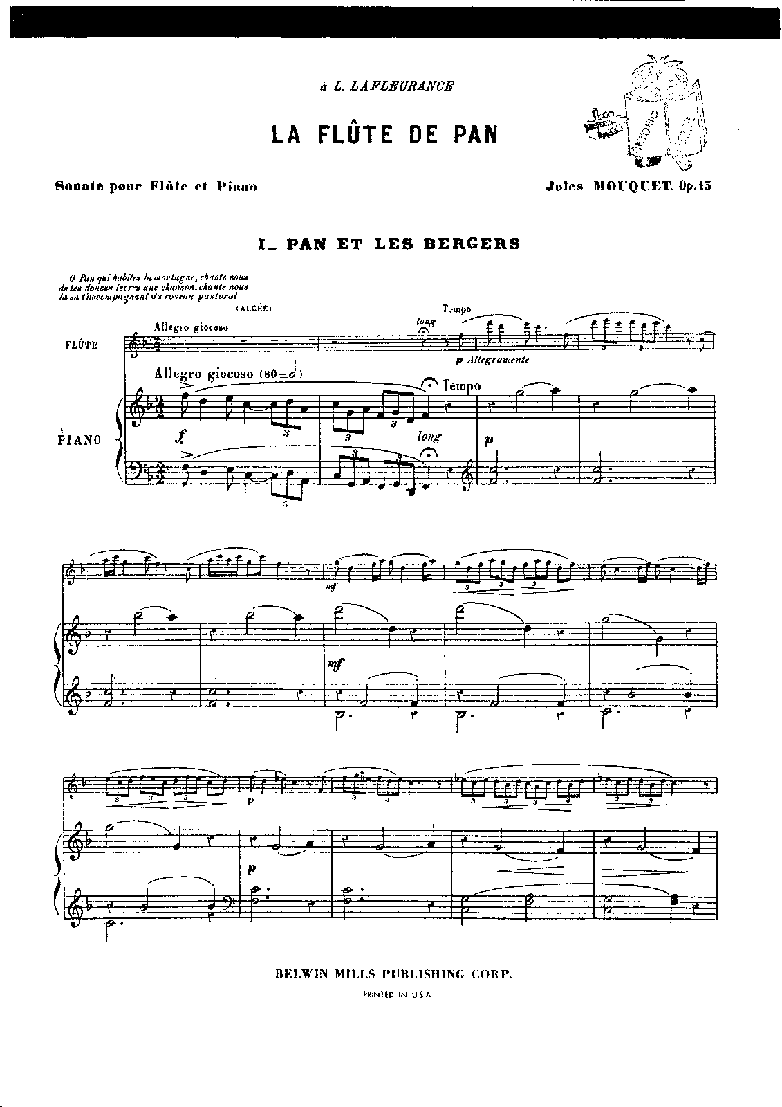 La flûte de Pan, Op.15 (Mouquet, Jules) IMSLP
