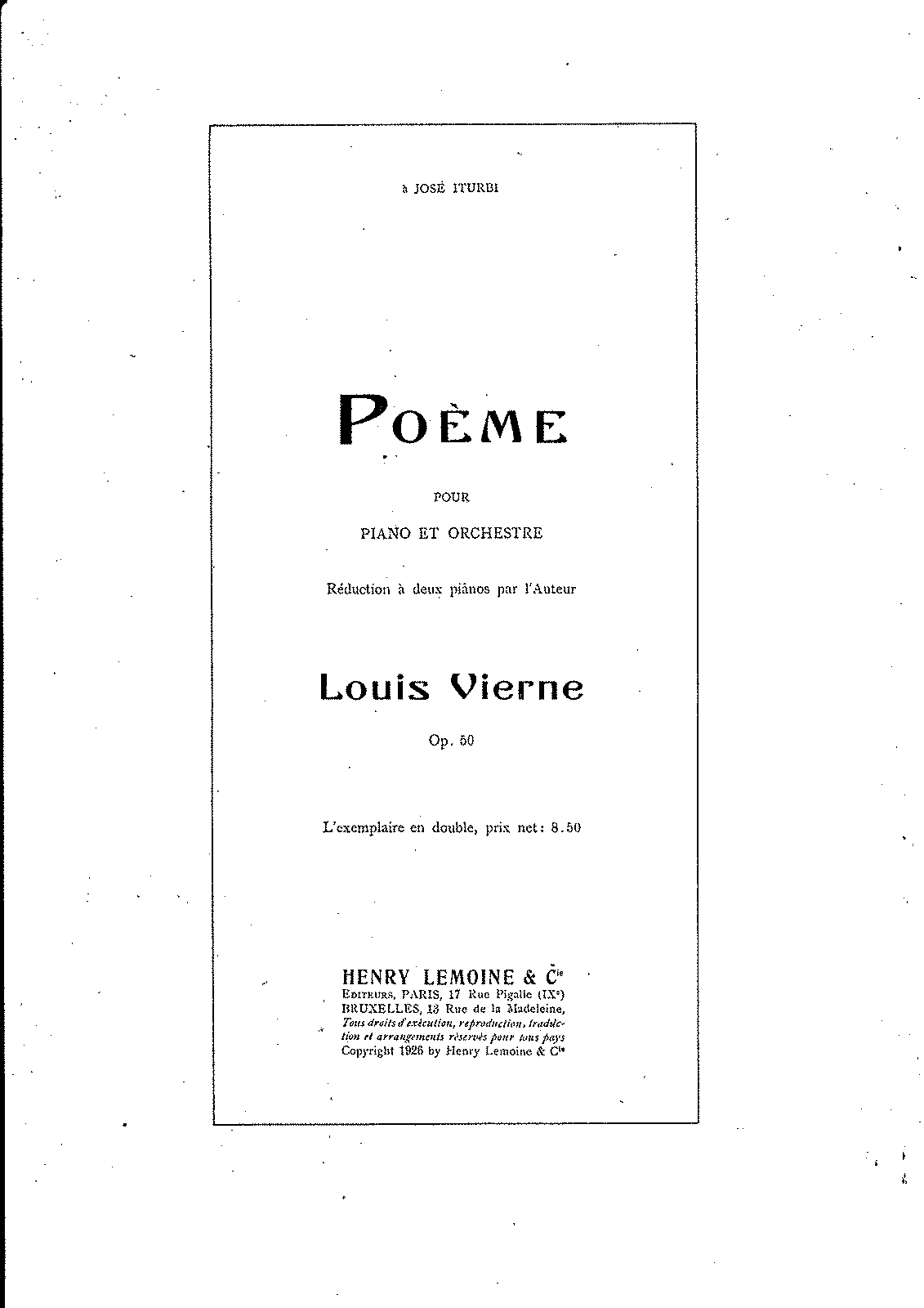 Poème, Op.50 (Vierne, Louis) - IMSLP