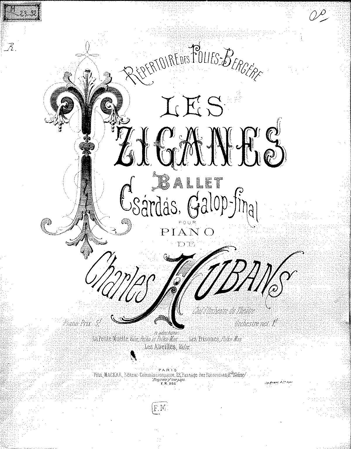 Les tziganes (Hubans, Charles) - IMSLP: Free Sheet Music PDF Download