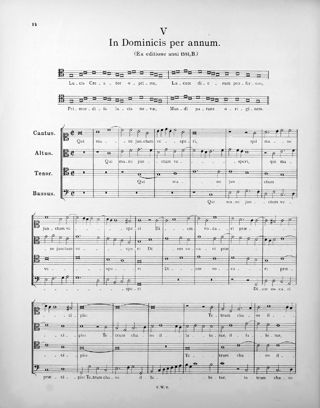 File:PMLP216279-Victoria, Hymn 5, Lucis Creator optime (1581b), ed.Pedrell.pdf