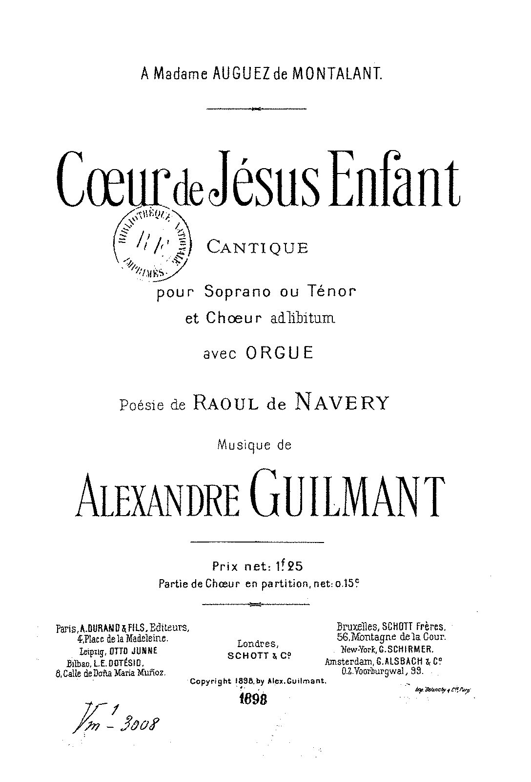 Cœur De Jésus Enfant (Guilmant, Alexandre) - IMSLP