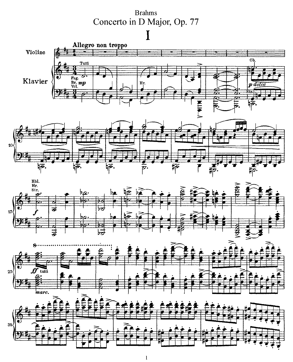 Концерт для скрипки ре мажор