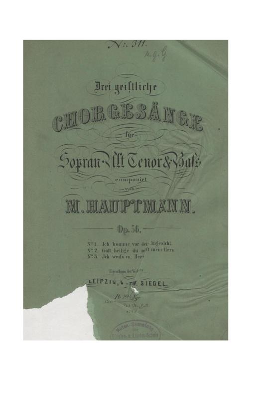 3 Geistliche Chorgesänge