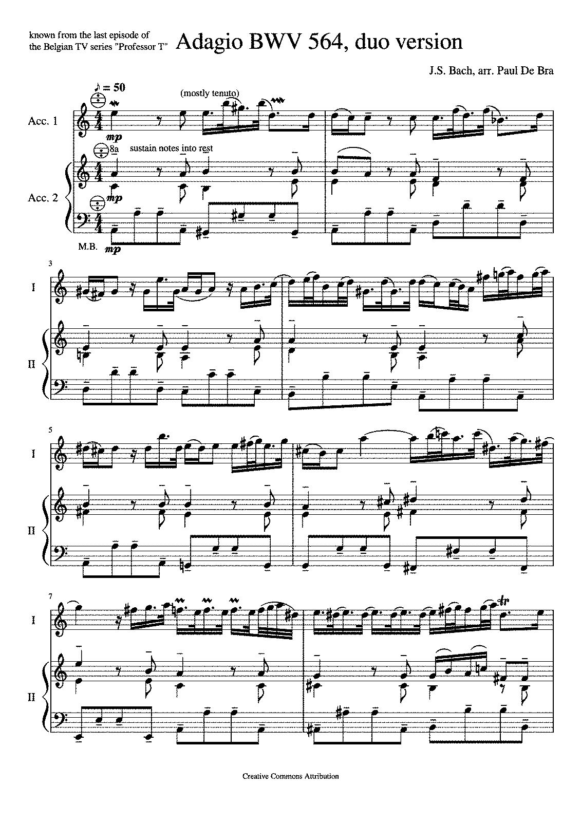 Toccata, Adagio and Fugue in C major, BWV 564 (Bach, Johann Sebastian ...