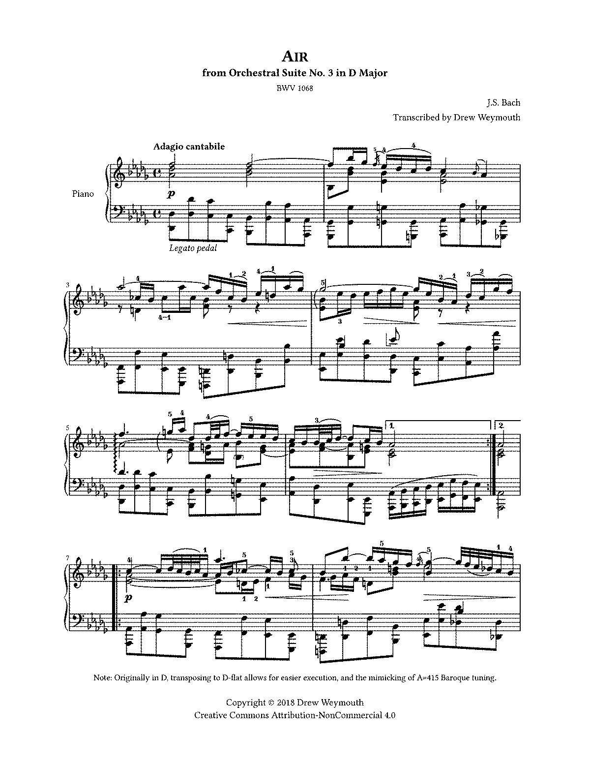 Ария из оркестровой сюиты 3. Бах Ария BWV 1068 Ноты. BWV 1068 Air. Бах сюита мажор. Suite no. 3 in d Major, BWV 1068 Ноты.