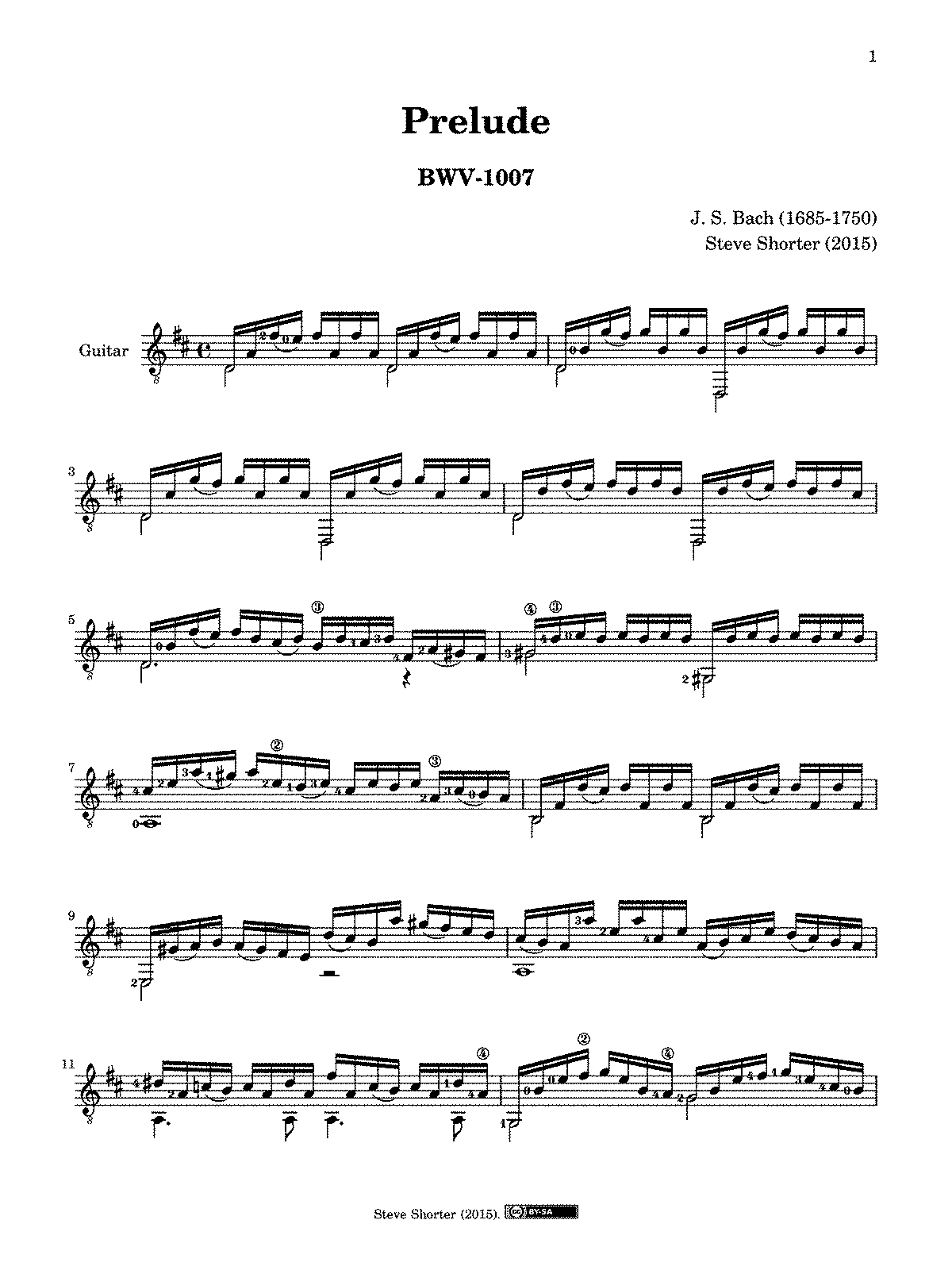 Cello Suite No1 In G Major Bwv 1007 Bach Johann Sebastian Imslp Free Sheet Music Pdf 