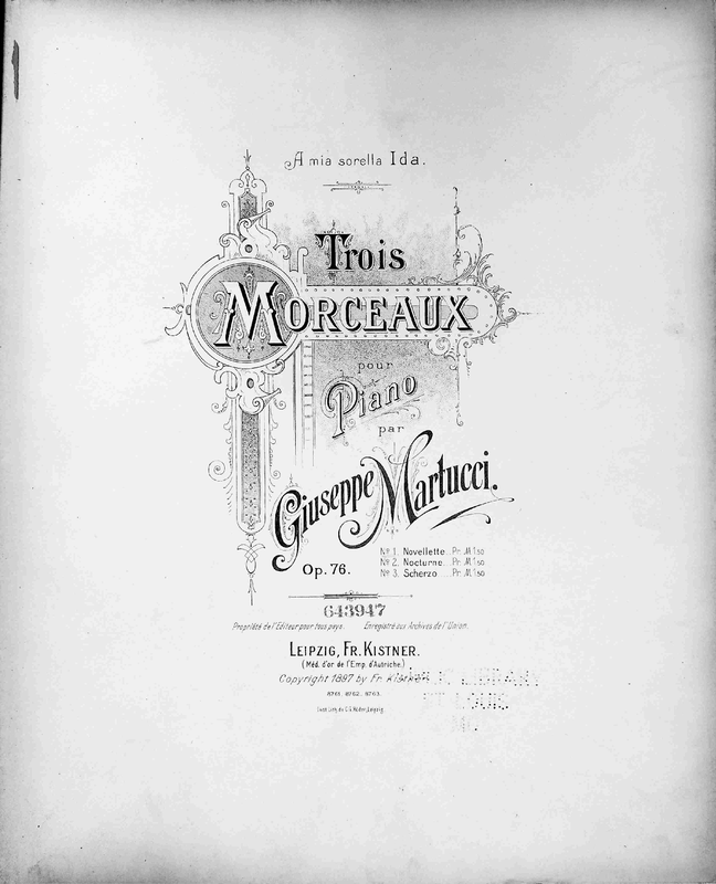 Trois morceaux pour piano