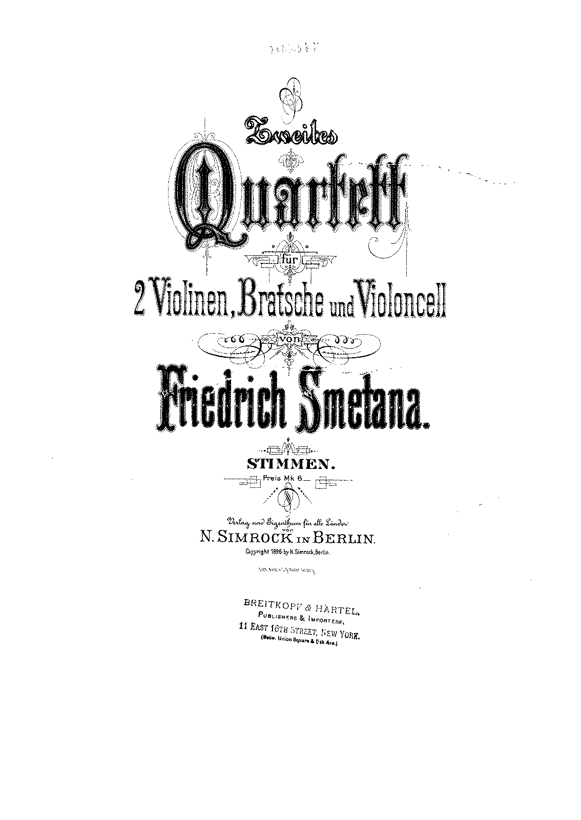 String Quartet No.2, JB 1:124 (Smetana, Bedřich) - IMSLP