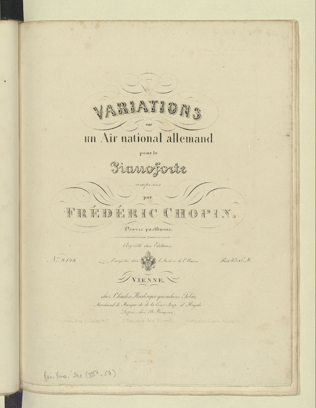 Variations sur un air national allemande