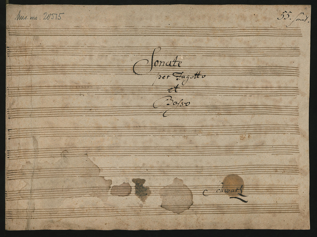 Bassoon Sonata in Bflat major, DB Mus.ms. 20515 (Schwarz, Andreas