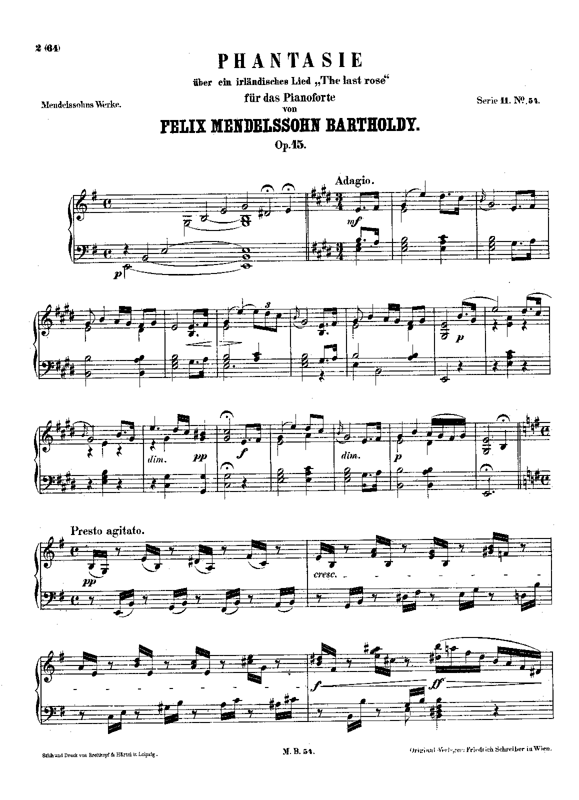 Fantasy on 'The Last Rose of Summer', Op.15