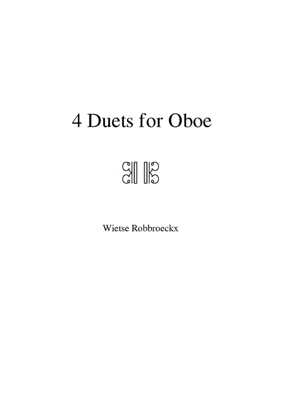 4 Duets for Oboe (Robbroeckx, Wietse) IMSLP