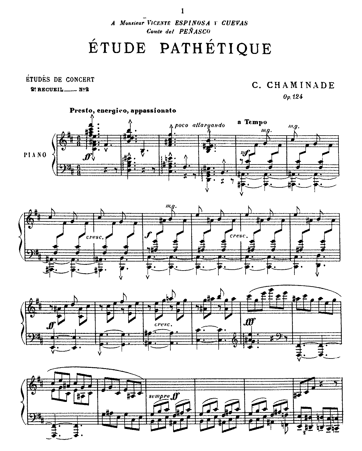 Étude pathétique, Op.124 (Chaminade, Cécile) - IMSLP