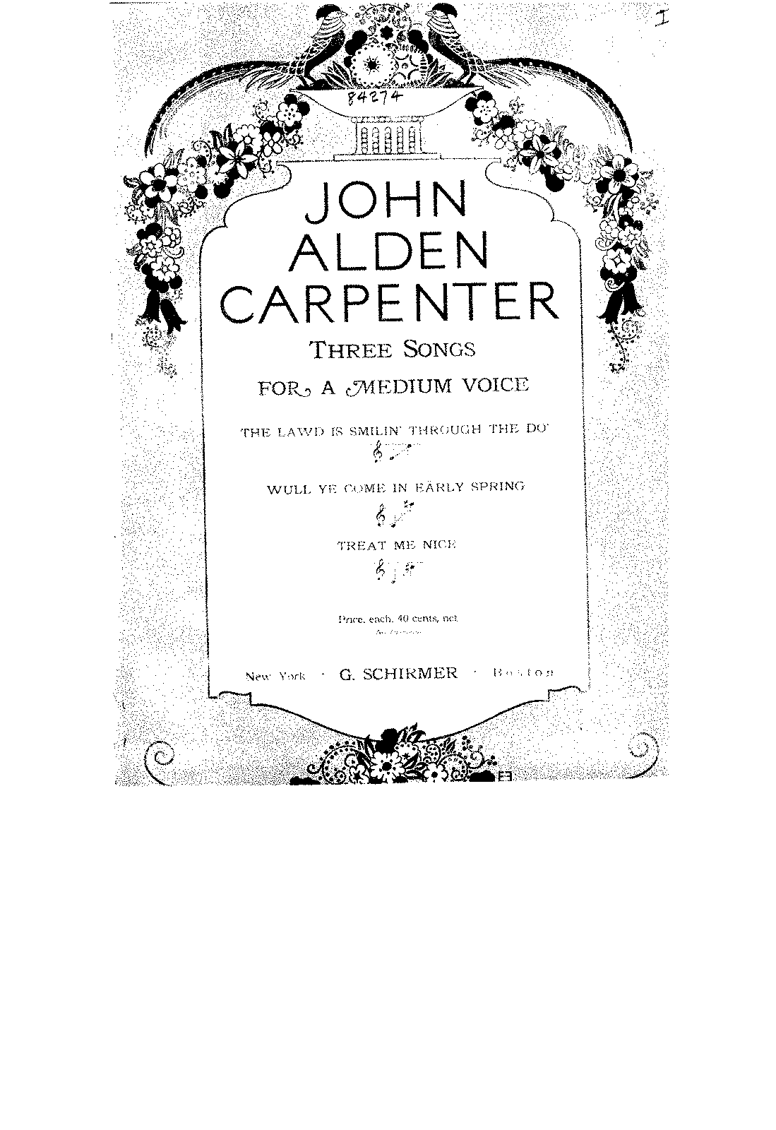 3 Songs (Carpenter, John Alden) - IMSLP