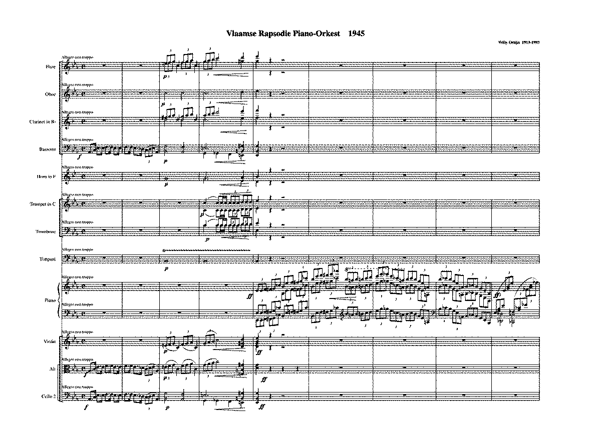 Vlaamse Rapsodie Ostijn Willy Imslp 