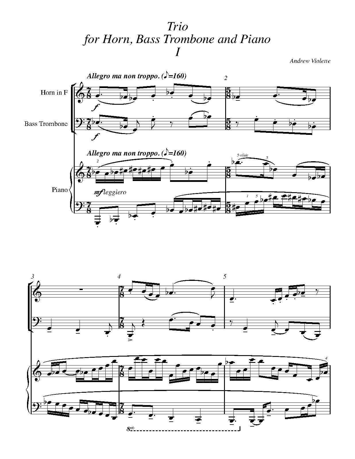 Trio for Horn, Bass Trombone and Piano (Violette, Andrew) IMSLP