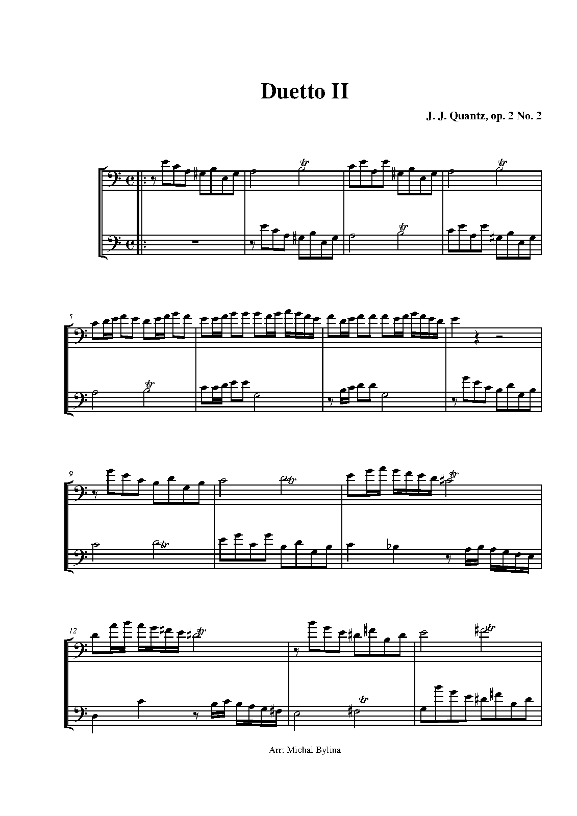 6 Duets for 2 Flutes, QV 32 (Quantz, Johann Joachim) IMSLP