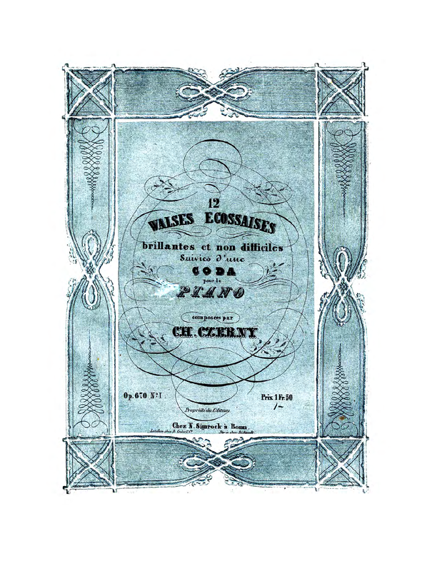 12 Valses écossaises brillantes et non difficiles, suivies d'une coda