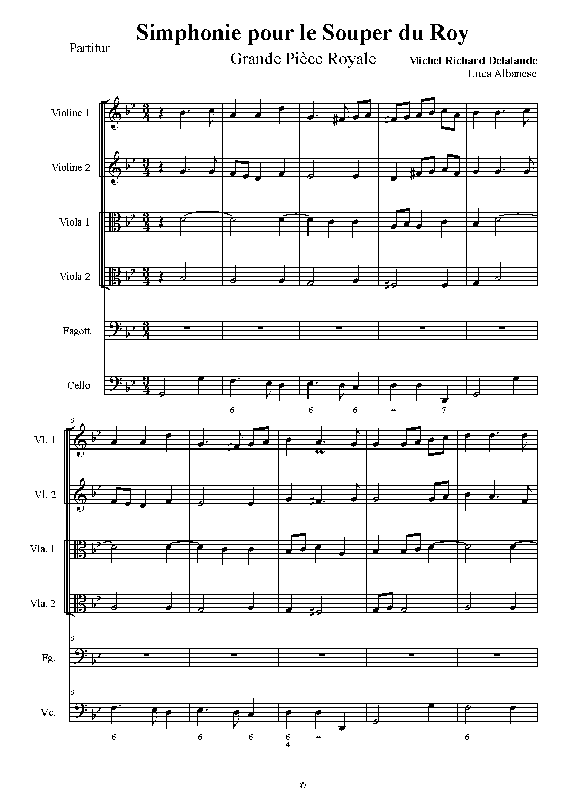 Simphonies pour le Souper du Roy (Lalande, Michel Richard de) IMSLP