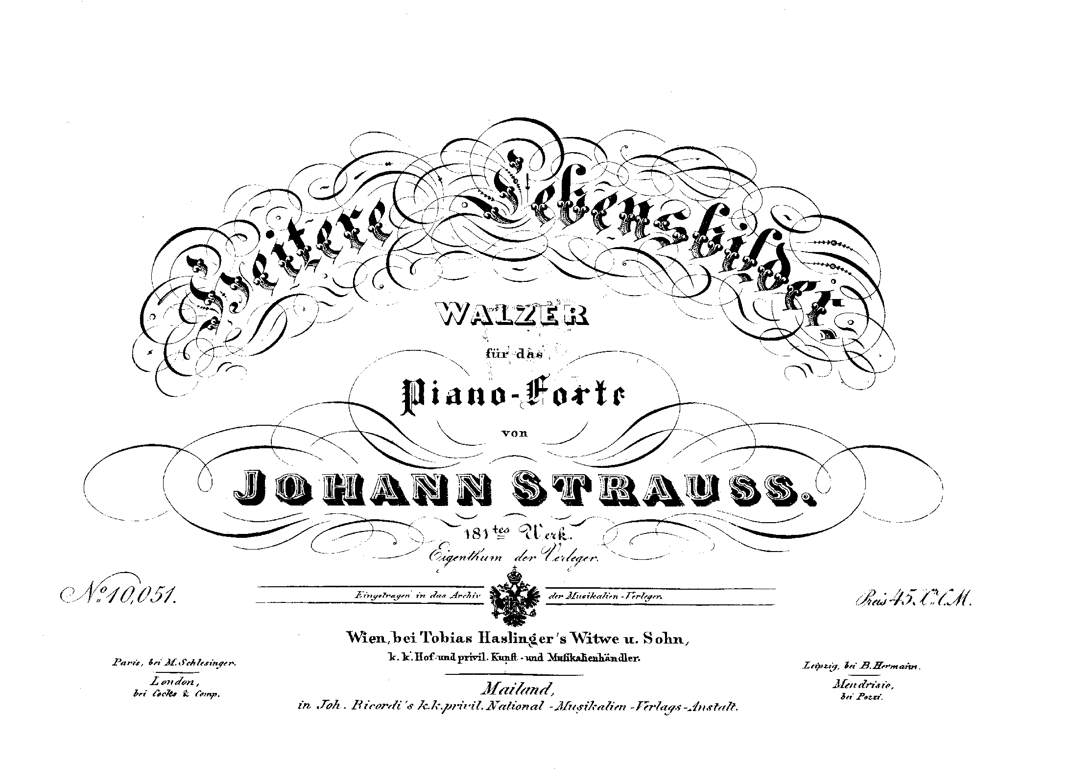 Heitere Lebensbilder, Op.181