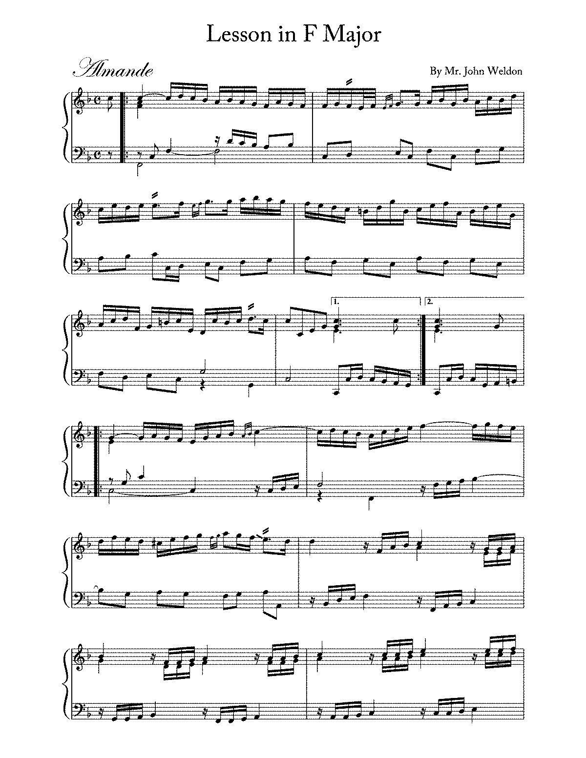 Lesson in F major, IJW 6 (Weldon, John) - IMSLP