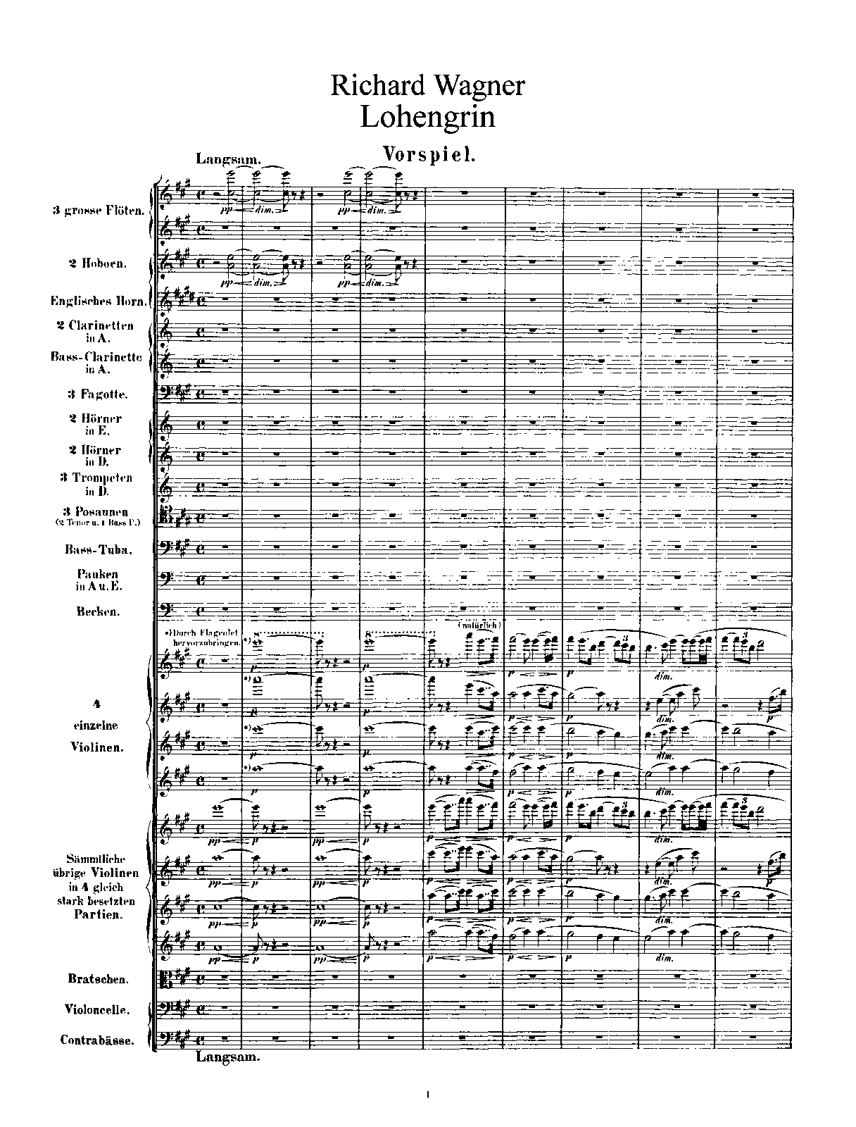 Lohengrin Wwv 75 Wagner Richard Imslp Petrucci Music Library Sheet Music