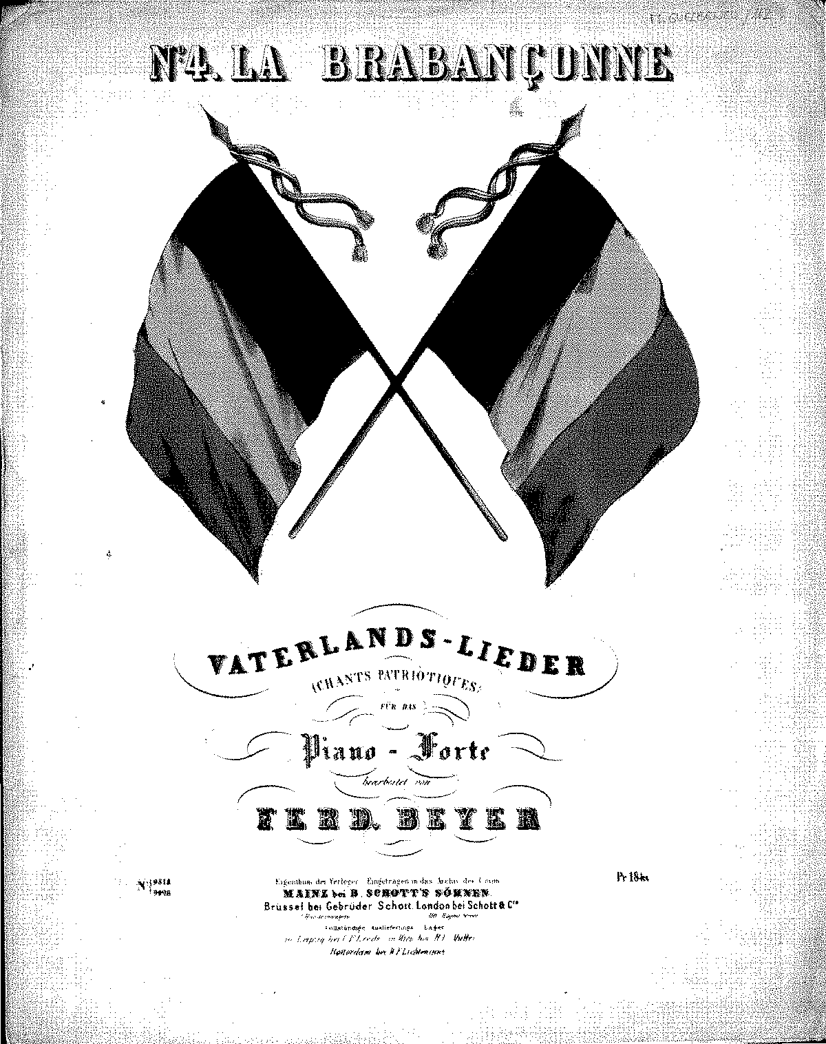 La Brabançonne (Campenhout, François van) - IMSLP: Free Sheet Music PDF ...