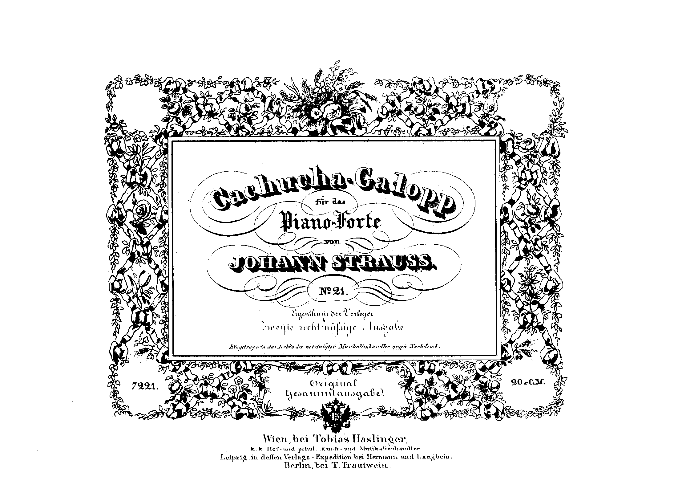Cachucha-Galopp, Op.97