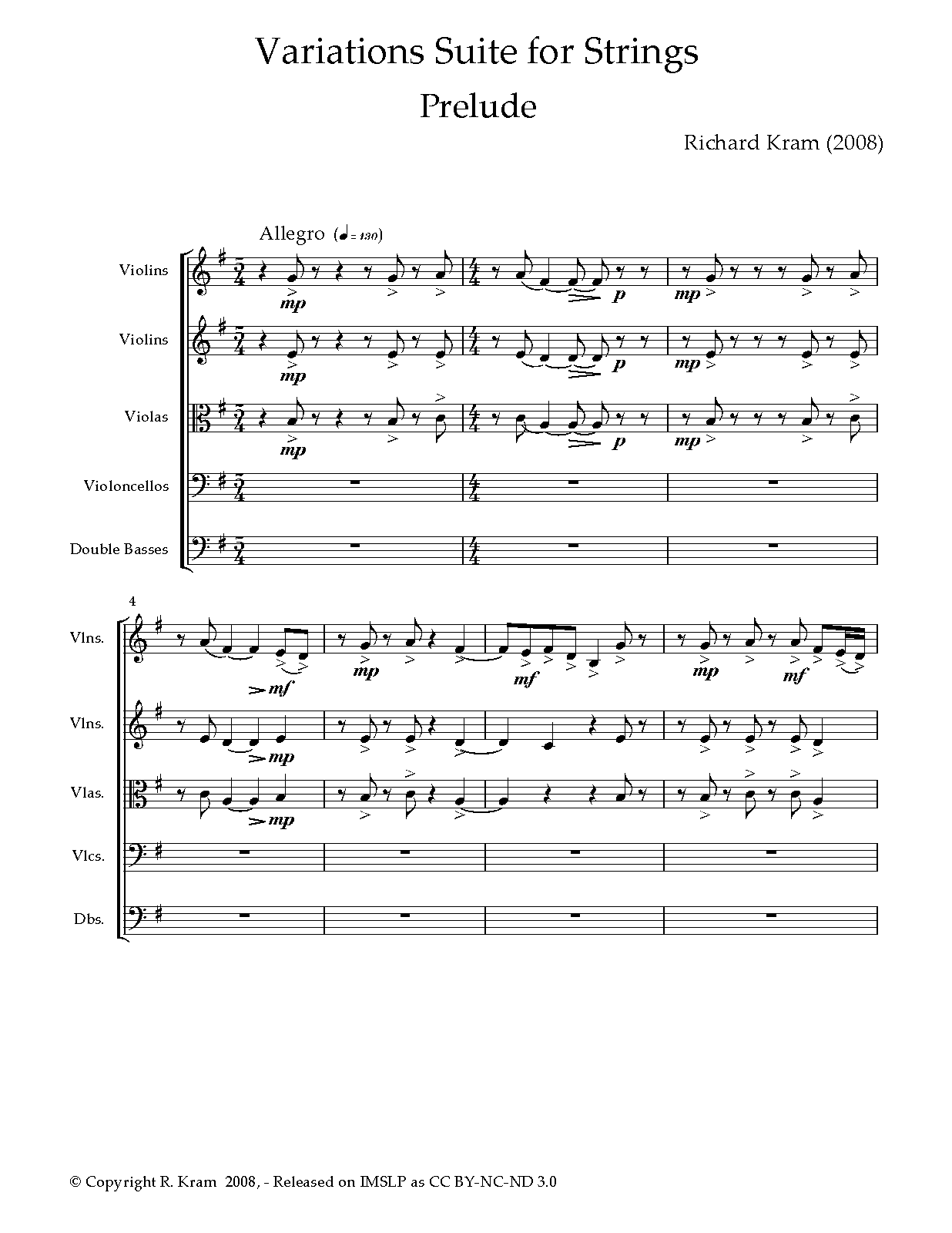 Variations Suite for Strings (Kram, Richard) IMSLP