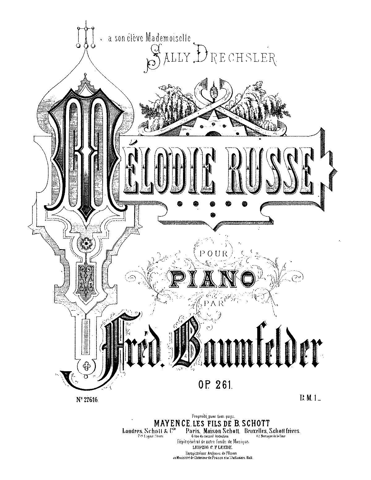 Mélodie russe, Op.261 (Baumfelder, Friedrich) - IMSLP