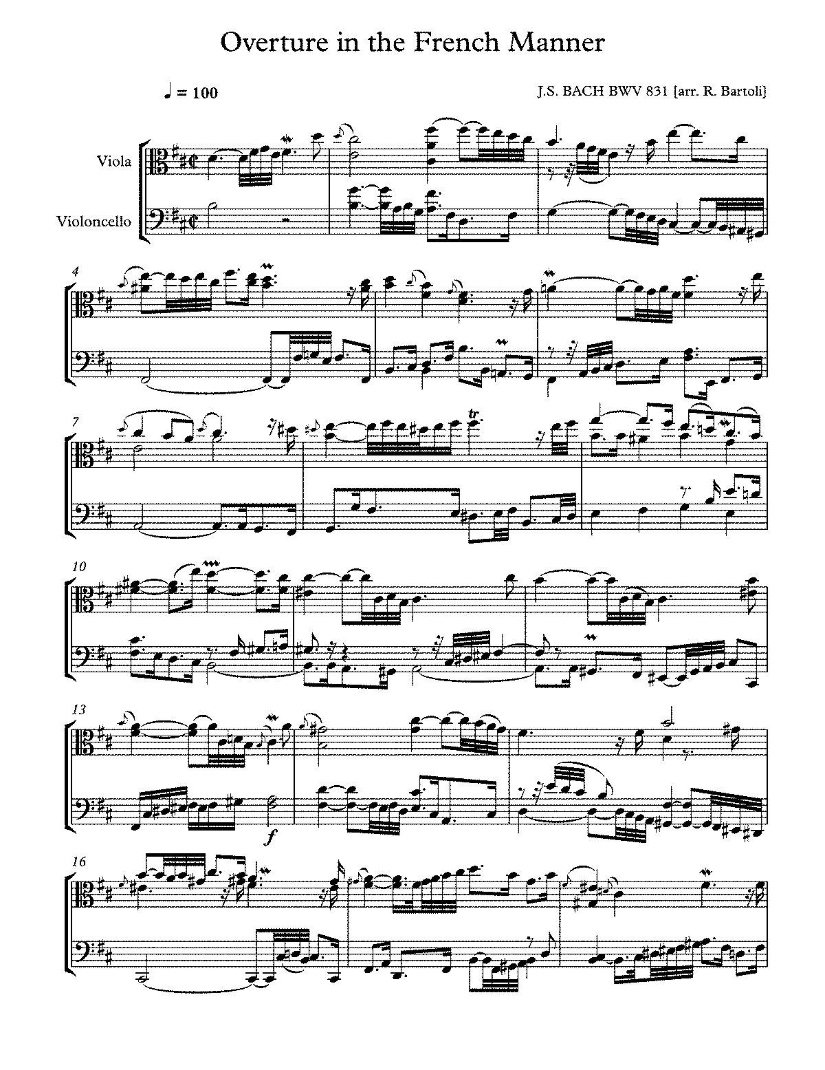 Ouverture Nach Französischer Art Bwv 831 Bach Johann Sebastian Imslp 2649