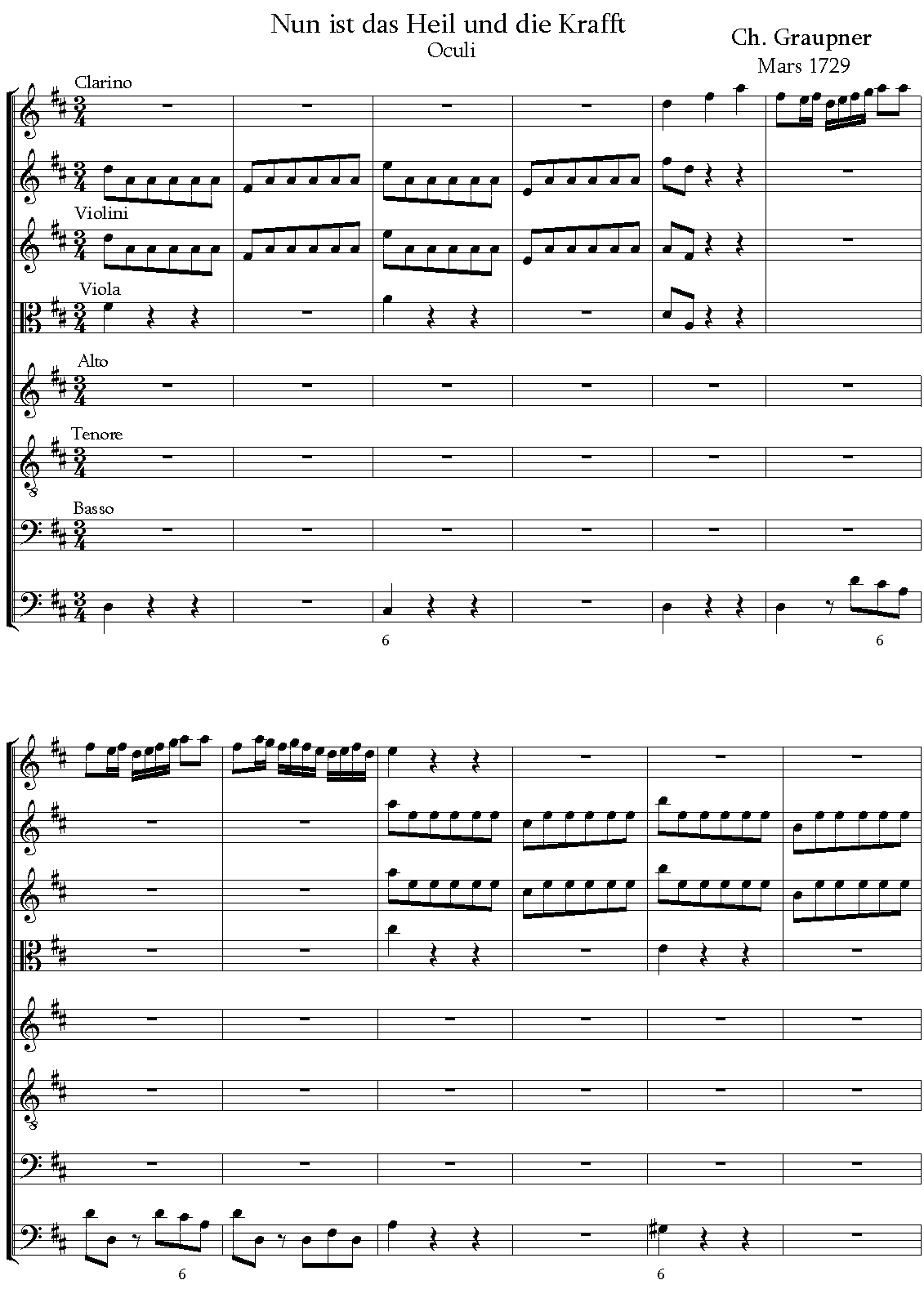 Nun ist das Heil und die Kraft, GWV 1122∕29 (Graupner, Christoph) IMSLP
